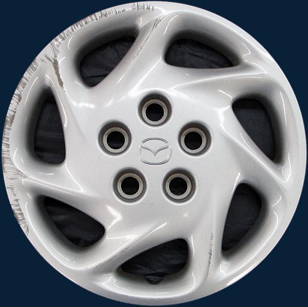 98 99 00 01 02 mazda 626 15" 7 spoke 56537 hubcap / wheel cover part # gd7e37170