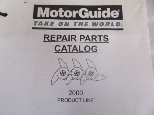 Pm138 2000 zebco/motorguide repair parts catalog p/n m2000