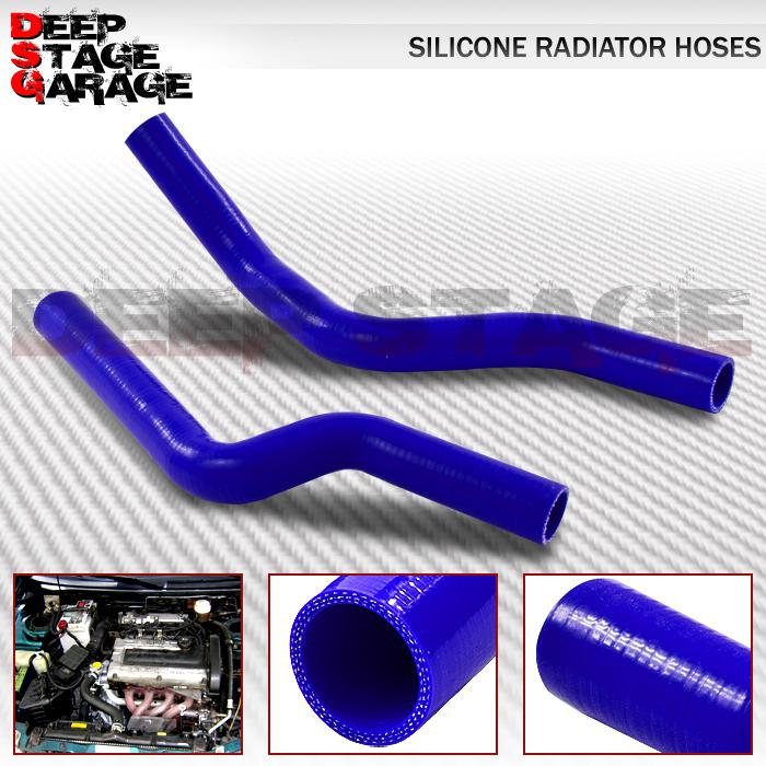 3-ply silicone radiator hose tube 90-94 mit/mitsubishi eclipse dsm 4g63t blue