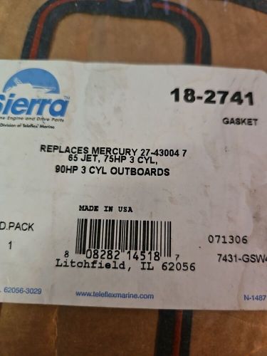 New! sierra exhaust cover plate gasket 18-2741 nos oem mqgb