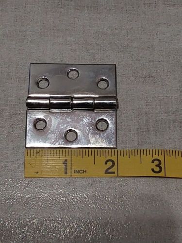 Perko marine chrome brass butt hinges one pair