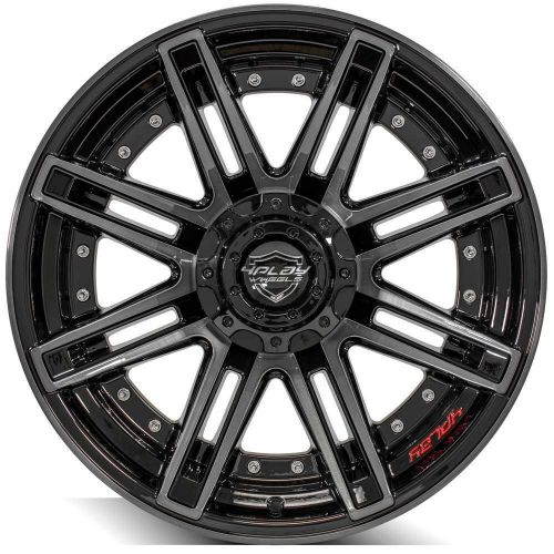 4play 4p08-20100-6d55-18bbt gen2 4p08 20x10 6x135mm &amp; 6x5.5&#034; -18et in gloss blk