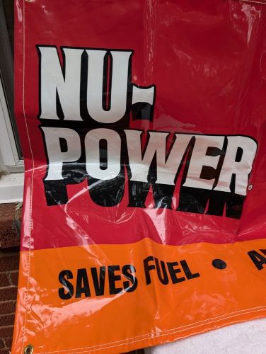 Gunk nu-power engine treatment cleaner ptef flag banner 34&#034;x48&#034; racing car motor