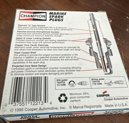 Champion marine spark plug 932m / ql82yc box of 3