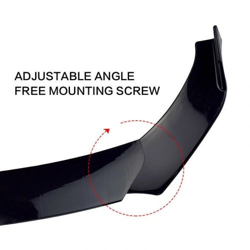 Car front bumper lip splitter chin spoiler boby kit glossy black for ford taurus