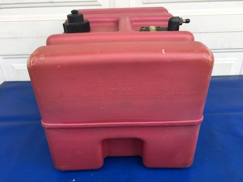 Tempo 6300 11.5 gallon portable high profile boat marine gas fuel tank w/gauge