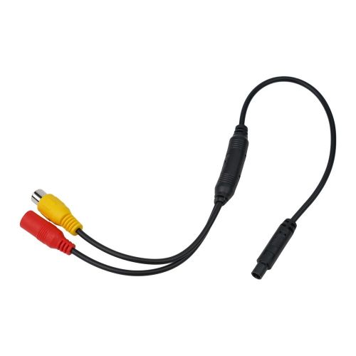 Car backup reverse camera 4-pin male to cvbs rca female connector wire harness