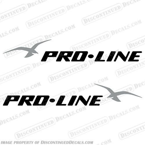 Fits pro-line decals black and silver (set of 2)