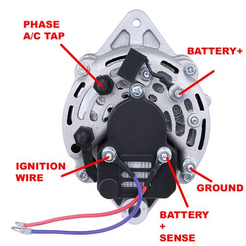 New alternator fits mercruiser omc volvo marine mando 20054 60050 12449 ac155603