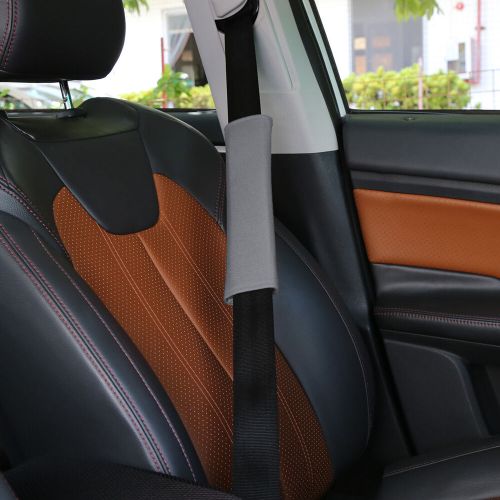 4pcs universal gray seat belt cover shoulder pad strap protector for car truck