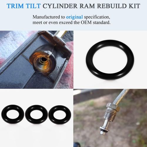 Cylinder ram rebuild kit for volvo penta trim sx dps -m 3857471 3857470 fsm007