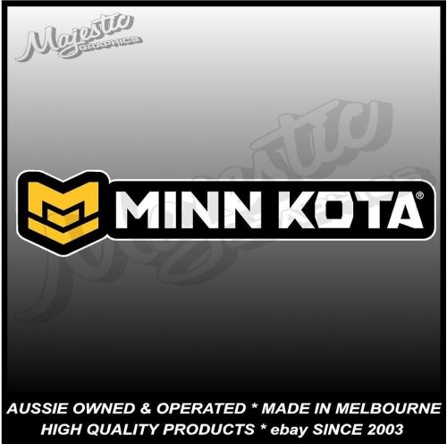 Minn kota - 210mm x 45mm - boat decal / sticker