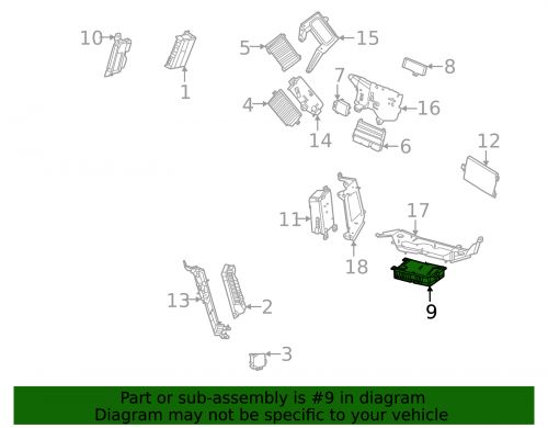 Genuine mercedes-benz infotainment display control module 297-900-60-20