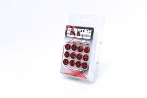 Wheel mate fits monster lug nut caps - red 14x1.50