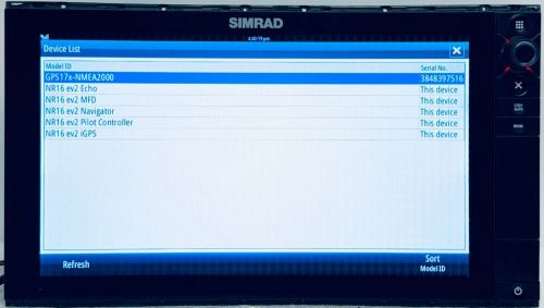 Simrad nss16 evo2 display gps sonar no touch, see description