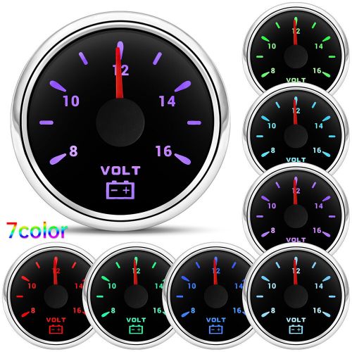 6 gauge set gps speedometer 0-160mph tacho fuel gauge temp oil volt for car boat