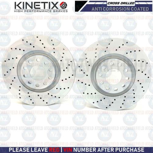 For audi a6 s6 quattro c5 4.2 front cross drilled brake discs mintex pads 321mm