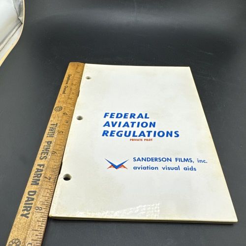 Vintage 1963 sanderson federal aviation regulation 