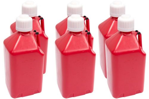 Scribner 2000r-case red plastic utility jug, 5 gallon - set of 6