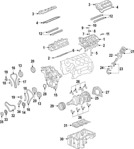 Genuine hyundai camshaft 24200-3cap0