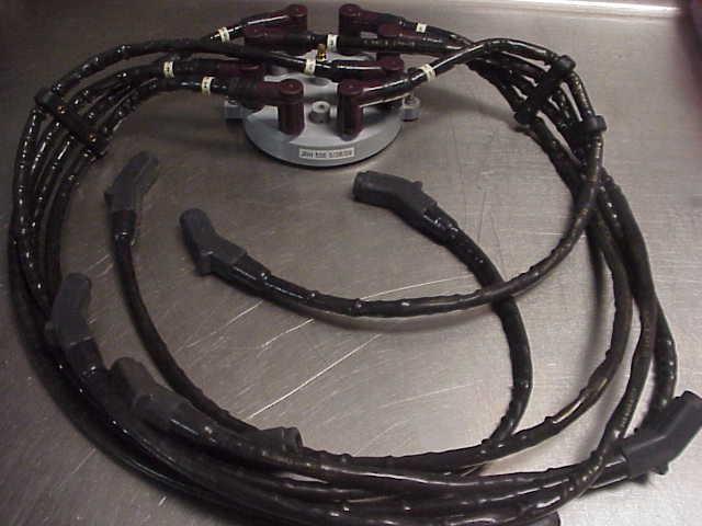 Delphi 8.8 millimeter ignition spark plug wires with heat shield moroso dist cap