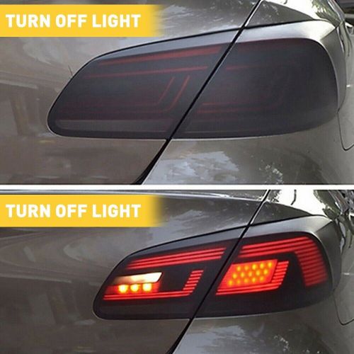 72”car headlight taillight vinyl wrap film fog tint light matte black left right