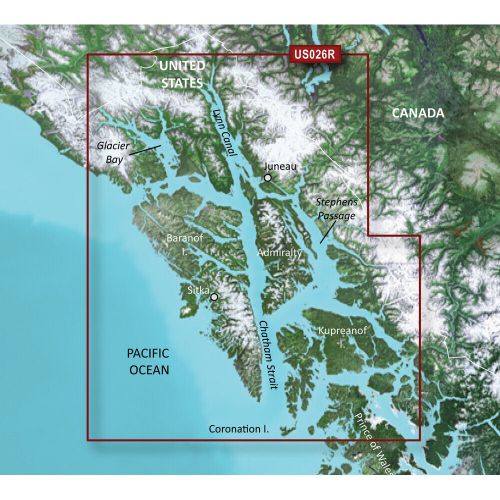 Garmin bluechart g3 vision hd vus026r wrangell/juneau/sitka microsd/sd