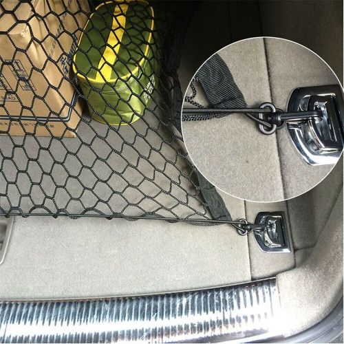 Elastic floor car boot net cargo storage mesh nylon black cargo elastic net