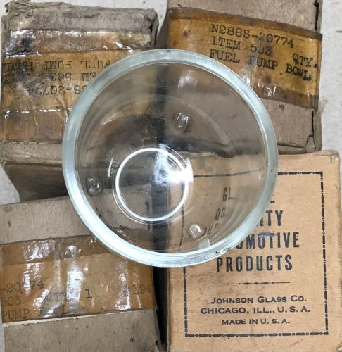 Don&#039;s blow out sale package of 5 vintage 1937-41 glass carbureter bowls