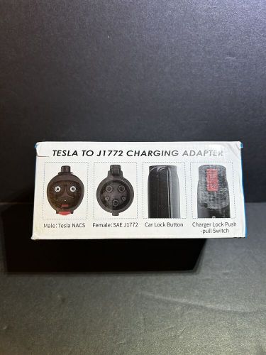 Nacs to j1772 adapter, max 80amp 250v j1772 ev charging adapter to tesla charger