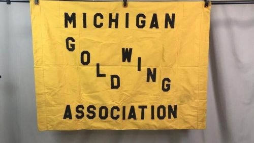 Honda gold wing motorcycle flag michigan goldwing association 49”x36”