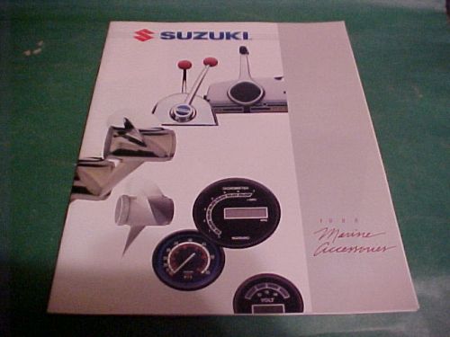 1988 suzuki marine accessories dealer brochure catalog