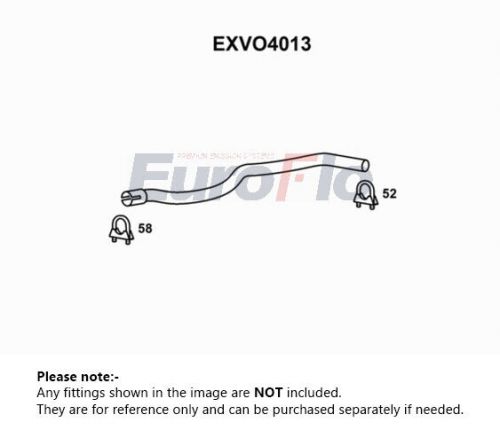 Exhaust pipe exvo4013 euroflo genuine top quality guaranteed new