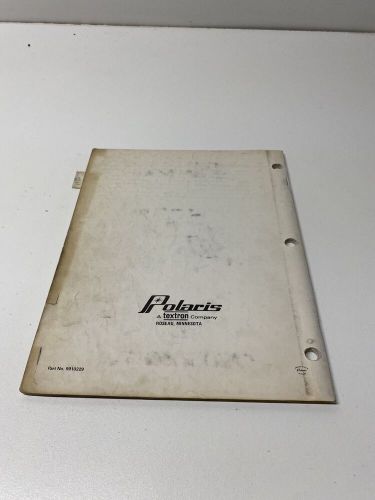 1974 polaris tx parts book 9910229