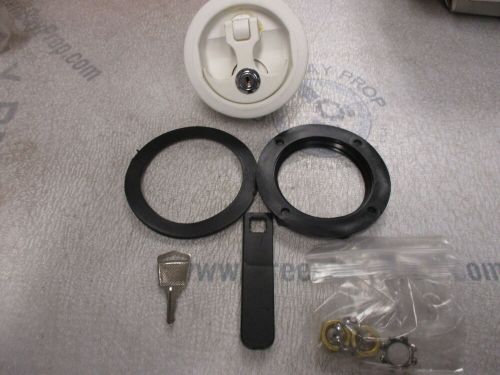 Marine boat anchor t-handle white flush mount lock and cam