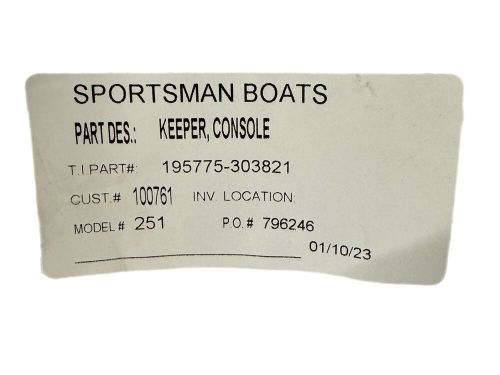 Sportsman boats 251 console keeper  by teak isle 195775-303821