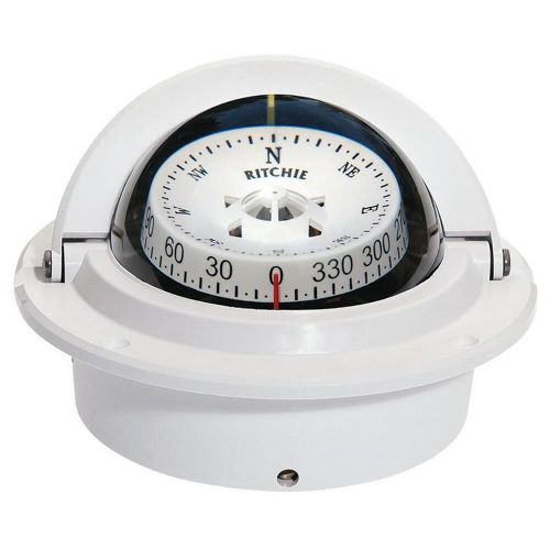 Ritchie f83w compass, flush mount, 3 combi, white