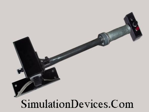 Helicopter aircraft flight simulator controls, collective &amp; twist throttle sim