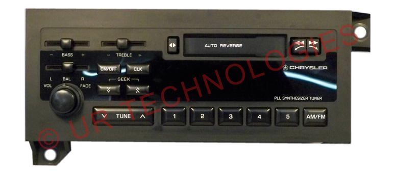 Chrysler pn 82300002 oem factory am/fm cassette