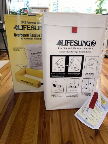 Lifesling 2 overboard rescue system w/ box motor boats &amp; sailboats life jacket