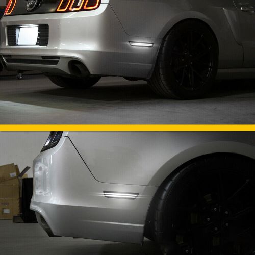 Side led marker for lights 10 11 12 13 14 ford mustang base smoked white rear o