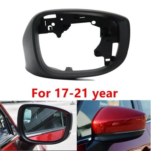 Scratch resistant black rear view mirror frame for mazda cx5 cx5 2017 2023