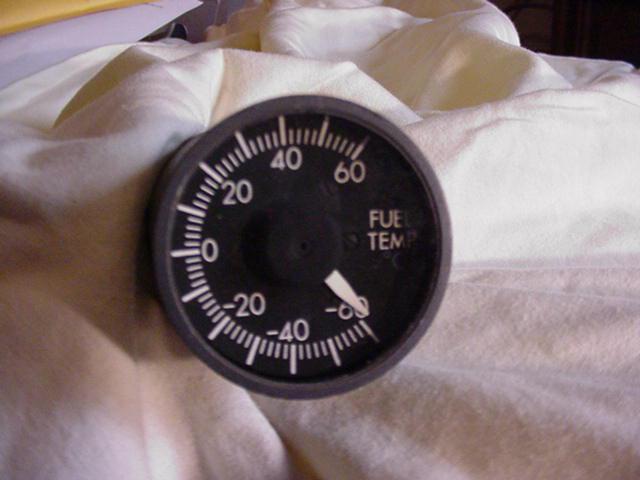 Boeing 747 fuel temperature  indicator.used aircraft part