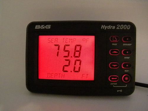 B&amp;g hydra h2000 nmea full function display 240-00-028 - tested - 90 day warranty