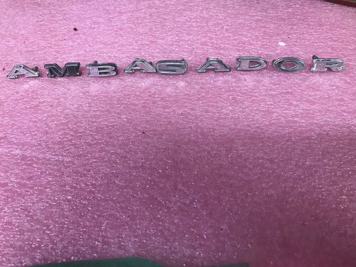 Amc ambassador individual high chrome finish letter set rare