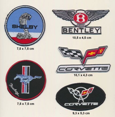 Shelby mustang patch patch b-stock set 5 piece car racing racing b102-