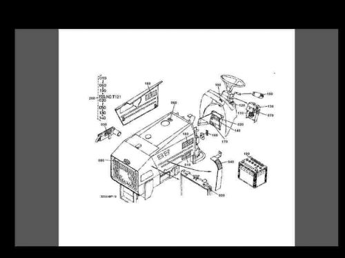 Kubota l35 l 35 d complete parts manuals 315pg for l35d diesel tractor service