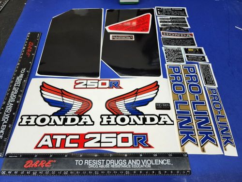 Honda atc 250r decal sticker graphic 85 86 atc250r fender fits maier oem ktx pro