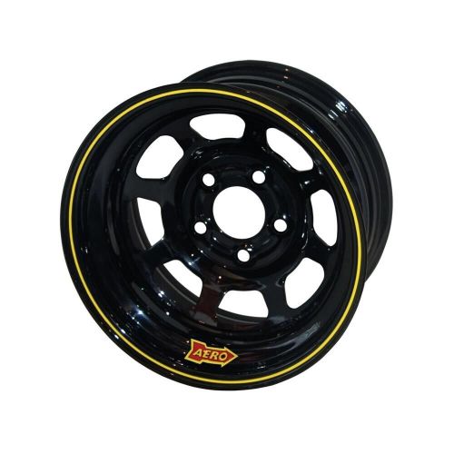 Aero race wheels 50-174735 black 15&#034; x 7&#034; - 5 x 4.75&#034; pattern 3.5&#034; back spacing