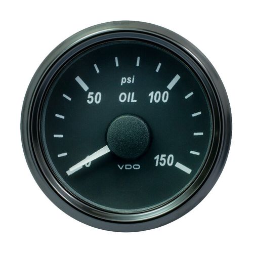 Vdo singleviu 52mm (2-1/16&#034;) oil pressure gauge - 150 psi